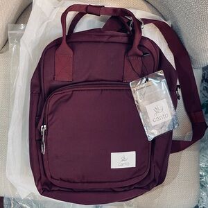 Crossbody Mini Backpack - Wine